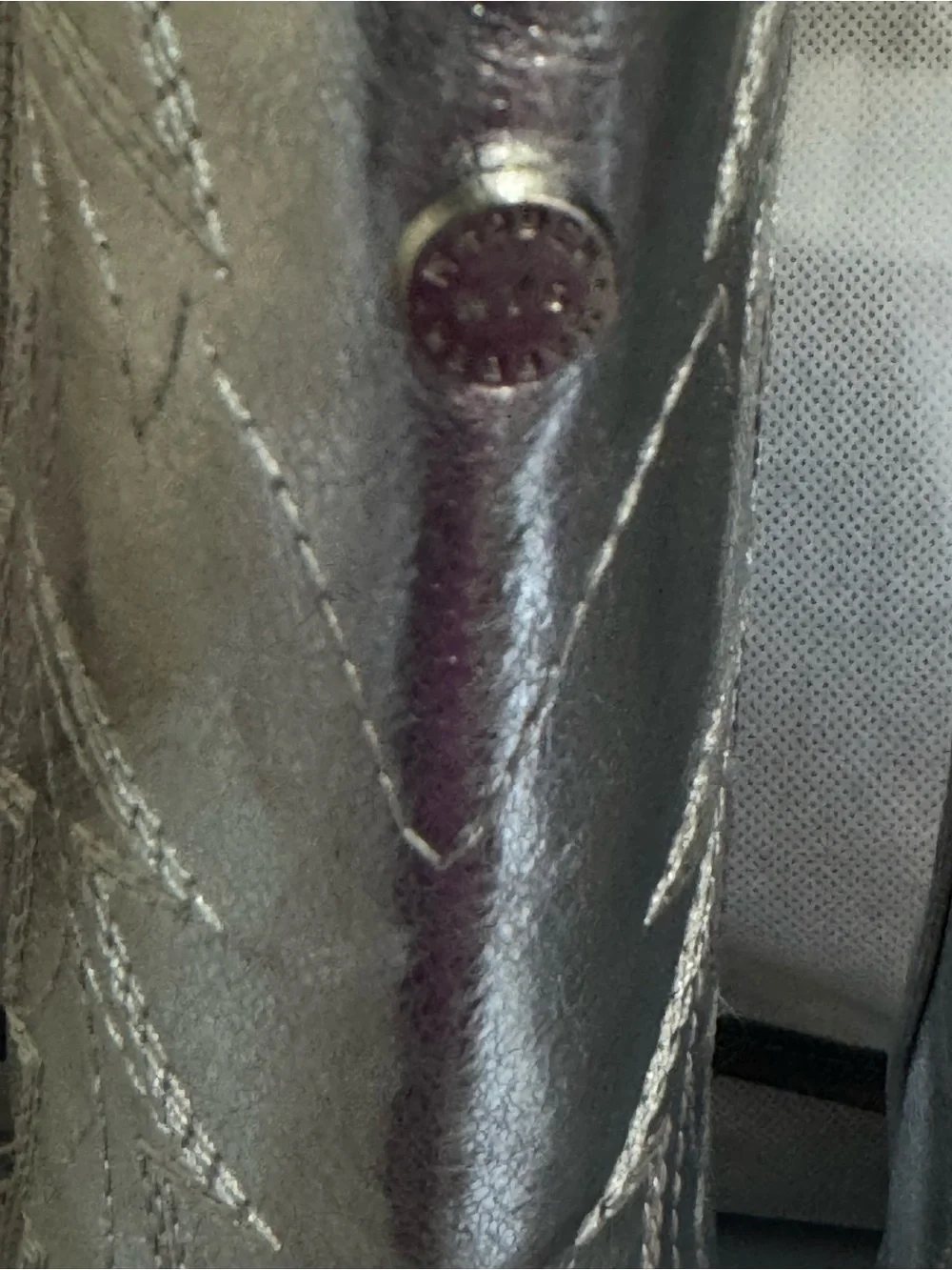 Madden NYC Sz 3 Big Girl’s Silver Cowboy Boots GUC😊😊